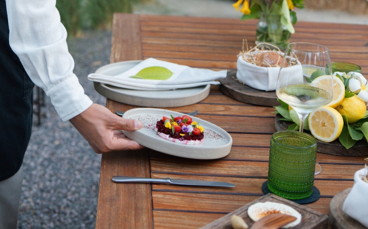 Experience Cabo's smallest fine-dining venue, Zest at Four Seasons Los Cabos, offering a nine-course tasting menu for up to 12 guests in an intimate, alfresco garden setting.