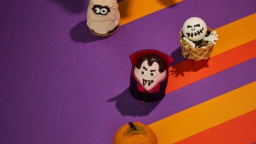 Indulge in Halloween Afternoon Tea 〜Monster Night〜 at MAISON MARUNOUCHI, Four Seasons Hotel Tokyo at Marunouchi, featuring whimsical Halloween-themed sweets and savory delights.