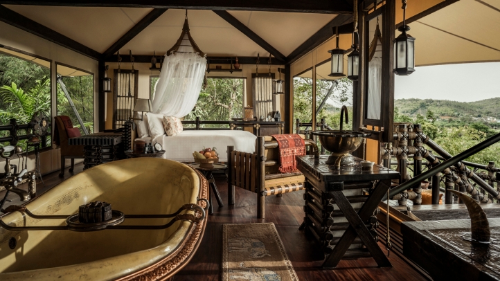 Escape to Four Seasons Tented Camp Golden Triangle for a transformative New Year celebration. Nestled in a bamboo jungle, enjoy unique experiences, wellness, and epicurean delights.