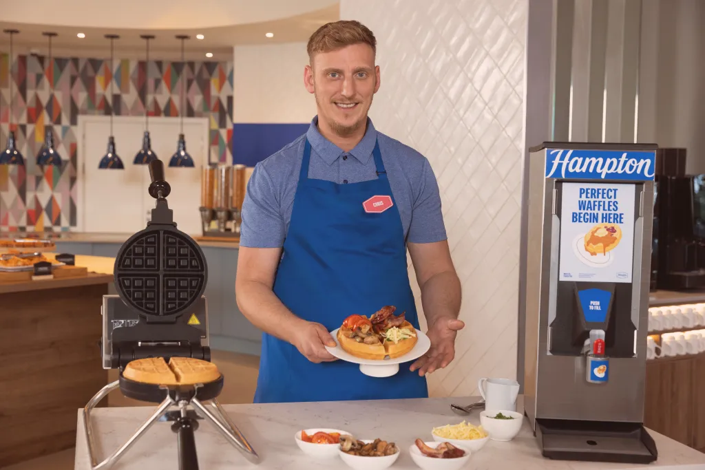 Hampton by Hilton celebrates National Waffle Day with the introduction of Waffle Bosses, standout hosts recognized for their exceptional waffle-making skills and creativity.