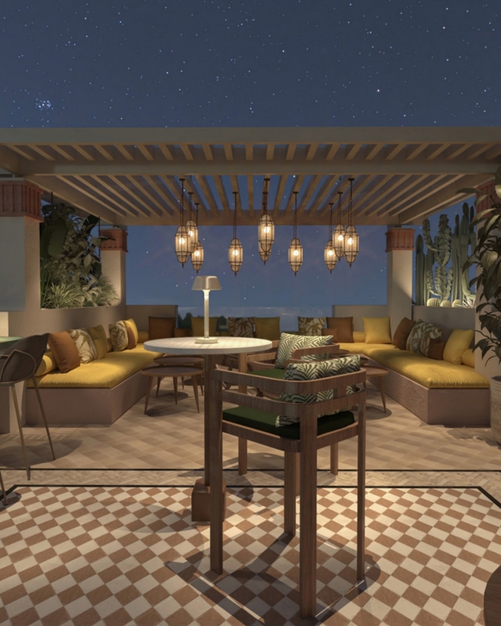 Discover Zest Rooftop Bar at Four Seasons Resort Marrakech, a vibrant new venue offering panoramic views, creative cocktails, and a stylish Moroccan ambiance for year-round socializing.