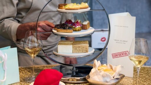 Experience the first-ever *Emily in Paris* Afternoon Tea at Four Seasons Hotel London at Park Lane, featuring French-inspired treats by Michelin-starred chef Yannick Alléno in a chic setting.