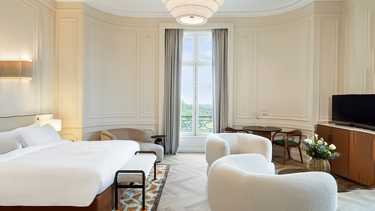 InterContinental Chantilly Château Mont Royal, a serene luxury escape near Paris, offers elegant rooms, gourmet dining, and personalized spa treatments in a historic 19th-century château.