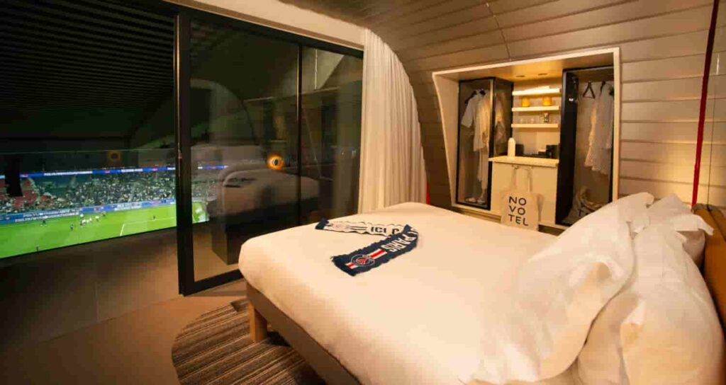 Novotel and ALL have unveiled "La Suite Novotel by ALL.com," a luxurious hotel room inside PSG’s Parc des Princes, offering fans a unique VIP experience with a private balcony view.