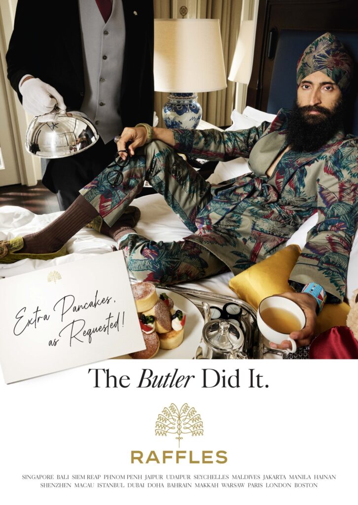 Raffles Hotels & Resorts launches “The Butler Did It” campaign, highlighting its legendary butler service, blending heritage and modern elegance with personalized guest experiences.