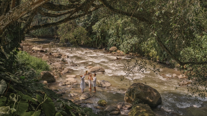 Discover a sanctuary of balance at the Sacred River Spa in Four Seasons Resort Bali at Sayan, where ancient Balinese rituals and modern wellness merge along the serene Ayung River valley.