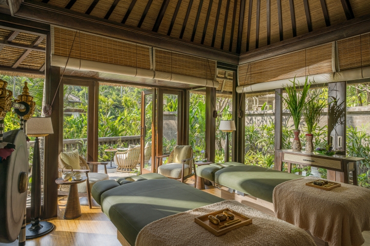 Discover a sanctuary of balance at the Sacred River Spa in Four Seasons Resort Bali at Sayan, where ancient Balinese rituals and modern wellness merge along the serene Ayung River valley.