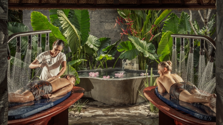 Discover a sanctuary of balance at the Sacred River Spa in Four Seasons Resort Bali at Sayan, where ancient Balinese rituals and modern wellness merge along the serene Ayung River valley.