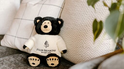 Celebrate World Kindness Day 2024 at Four Seasons Resort Whistler with Marshmallow the Bear, sweet treats, and special moments, all supporting BC Children’s Hospital.