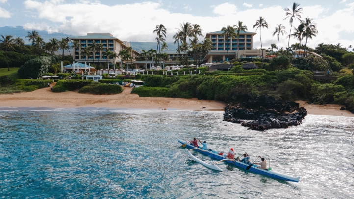 Celebrate the holidays at Four Seasons Resort Maui at Wailea with tropical festivities, from floral displays and Hanukkah ceremonies to gourmet dining, starlit parties, and family fun.