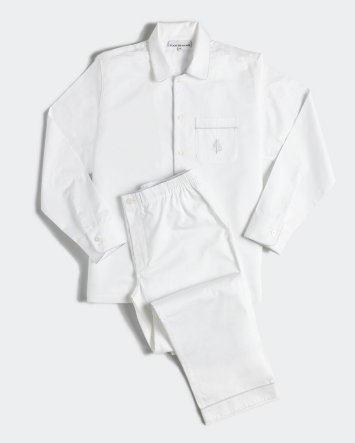 Four Seasons debuts its luxurious "Hotel Pajamas" collection, blending comfort and style with premium Oxford Sateen fabric, classic piping, and signature details—bringing hotel elegance to home.