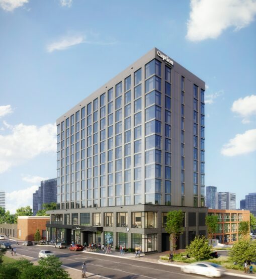 Caption by Hyatt Downtown Nashville – The Gulch opens with 210 rooms, vibrant design, eco-friendly features, Café Between, and easy access to Broadway Street's shopping and entertainment.