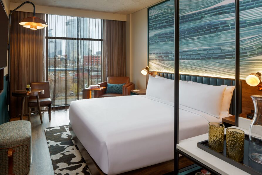 Caption by Hyatt Downtown Nashville – The Gulch opens with 210 rooms, vibrant design, eco-friendly features, Café Between, and easy access to Broadway Street's shopping and entertainment.