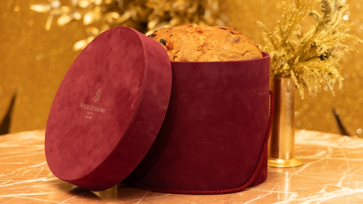 Experience a celestial holiday at Four Seasons Hotel Milano with Vincenzo Dascanio’s cosmic decor, festive dining, luxurious panettone, and curated gift services for a magical season.