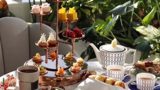 Celebrate the holidays at Four Seasons Hotel Dalian with a Christmas-themed afternoon tea featuring exquisite savory bites, decadent desserts, and festive beverages in elegant surroundings.