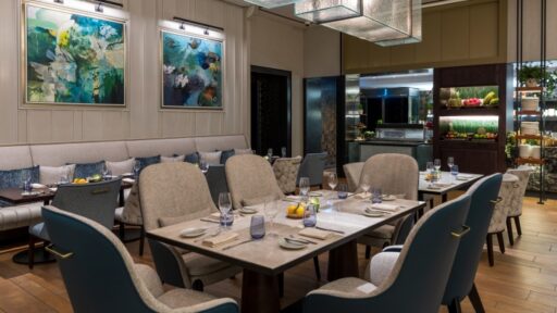 Experience Mediterranean flavors reimagined at Elements, Four Seasons Hotel Doha’s vibrant dining destination featuring fresh cuisine, stylish design, and oceanfront views.