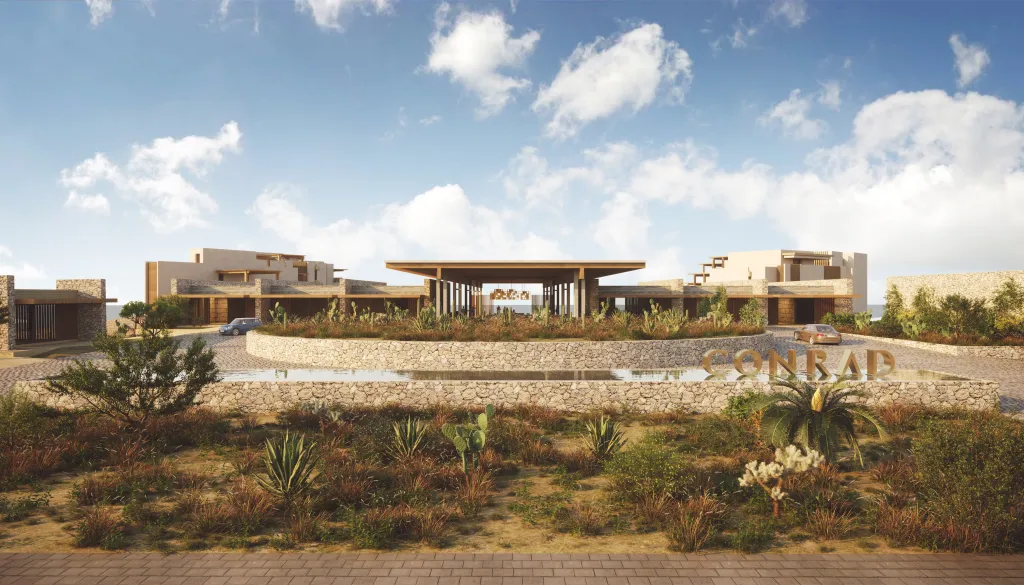 Hilton announces Conrad Los Cabos, opening in 2027 within the OLEADA community. The resort will feature luxury accommodations, wellness amenities, and Baja-inspired design.