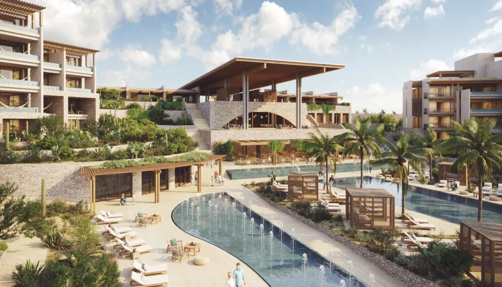 Hilton announces Conrad Los Cabos, opening in 2027 within the OLEADA community. The resort will feature luxury accommodations, wellness amenities, and Baja-inspired design.