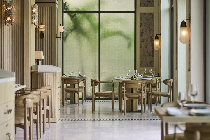 Discover Jou Jou Brasserie at Four Seasons Resort Dubai, offering Mediterranean charm, coastal design, and exquisite dishes like Lobster Mafalde Pasta and tableside Tiramisu.