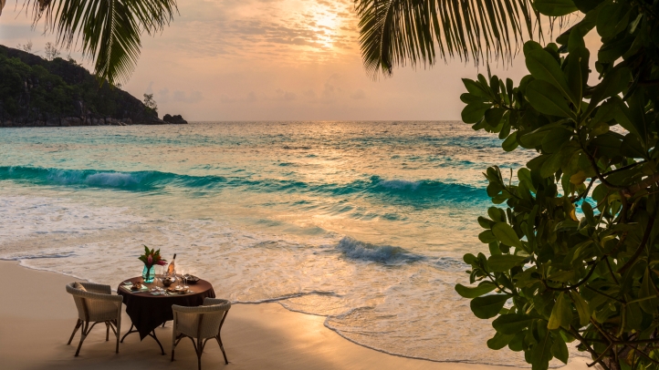 Escape to Four Seasons Resort Seychelles this Valentine’s Day for romantic experiences like floating breakfasts, private dinners, spa rituals, and coral conservation in paradise.