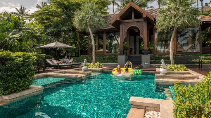 Indulge in a tropical escape with the *Koh Samui Serenade* package at Four Seasons Resort Koh Samui, offering private pool villas, gourmet dining, spa rituals, and island adventures.