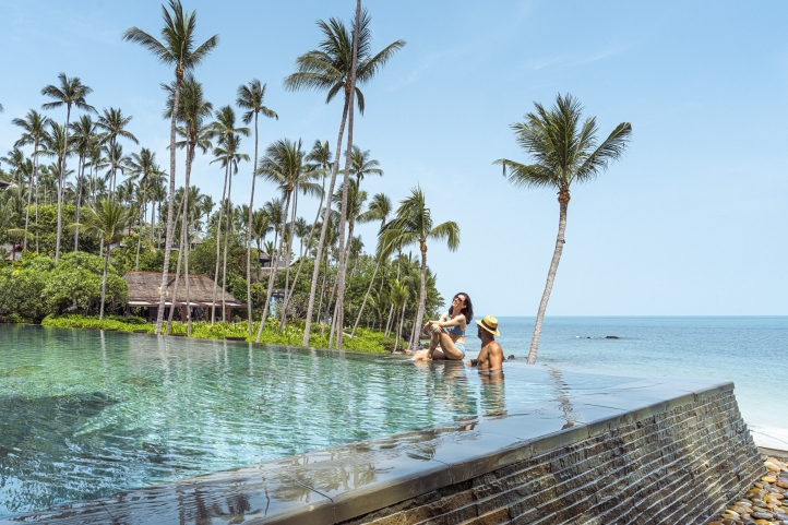 Indulge in a tropical escape with the *Koh Samui Serenade* package at Four Seasons Resort Koh Samui, offering private pool villas, gourmet dining, spa rituals, and island adventures.