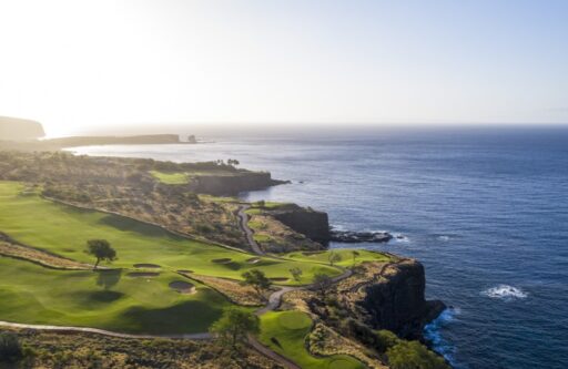 Play Manele Golf Course at Four Seasons Resort Lanai for breathtaking ocean views, exclusive perks, and world-class golf on a Jack Nicklaus-designed cliffside course.