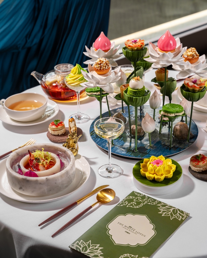 Four Seasons Hotel Bangkok debuts *The White Lotus* Season 3-inspired Afternoon Tea and Bar, offering themed cocktails, Thai flavors, and cinematic ambiance from Feb-Apr 2025.