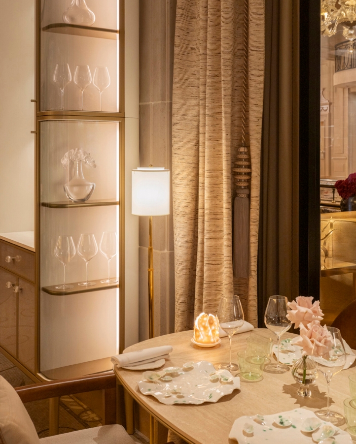 L’Orangerie at Four Seasons Hotel George V, Paris unveils a nature-inspired redesign by Pierre-Yves Rochon, creating an elegant setting for Alan Taudon’s Michelin-starred cuisine.