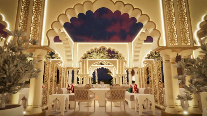 Celebrate Ramadan at The Majlis at Four Seasons Dubai with elegant Iftar and Suhoor experiences, featuring gourmet cuisine, live oud music, and a beautifully lit open-air setting.