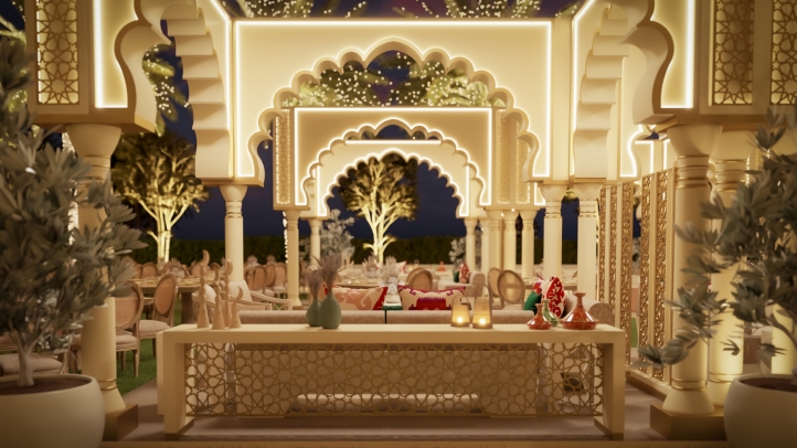 Celebrate Ramadan at The Majlis at Four Seasons Dubai with elegant Iftar and Suhoor experiences, featuring gourmet cuisine, live oud music, and a beautifully lit open-air setting.