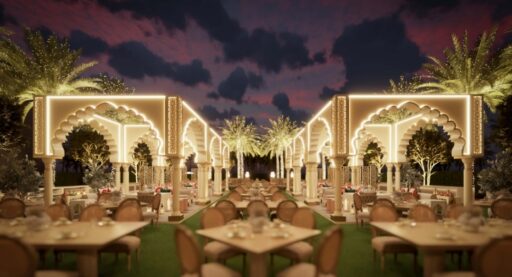 Celebrate Ramadan at The Majlis at Four Seasons Dubai with elegant Iftar and Suhoor experiences, featuring gourmet cuisine, live oud music, and a beautifully lit open-air setting.