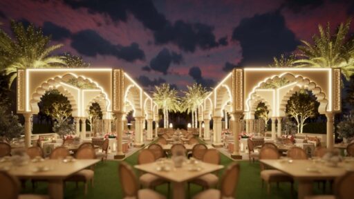 Celebrate Ramadan at The Majlis at Four Seasons Dubai with elegant Iftar and Suhoor experiences, featuring gourmet cuisine, live oud music, and a beautifully lit open-air setting.