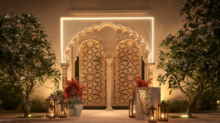 Celebrate Ramadan at The Majlis at Four Seasons Dubai with elegant Iftar and Suhoor experiences, featuring gourmet cuisine, live oud music, and a beautifully lit open-air setting.