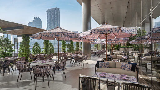 The St. Regis Downtown Dubai debuts the Ginori Terrace, an elegant waterfront dining space in partnership with Italian porcelain brand Ginori 1735, blending art and cuisine.