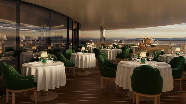 Experience world-class dining aboard Four Seasons I, launching in 2026, with 11 unique restaurants and bars offering omakase, Mediterranean cuisine, and crafted cocktails.