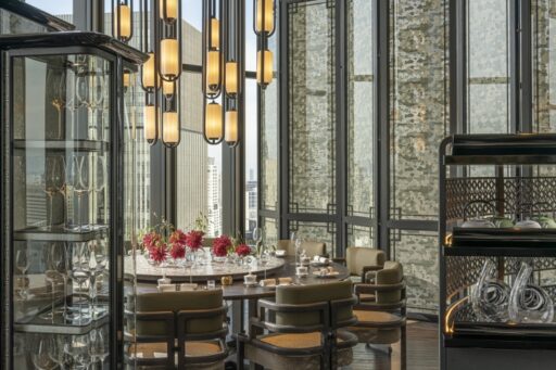 Taste Chef Raymond Wong's eight-course Cantonese menu at Jiang Nan Chun, Four Seasons Osaka, blending Kobe beef, clams and more in a sky-high dining experience until May 31.